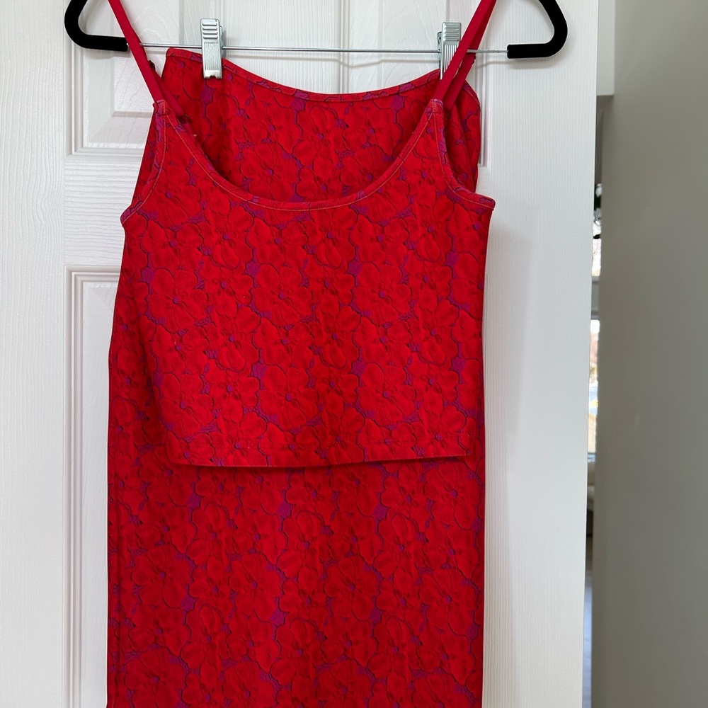 Cynthia Rowley Red Floral Camisole